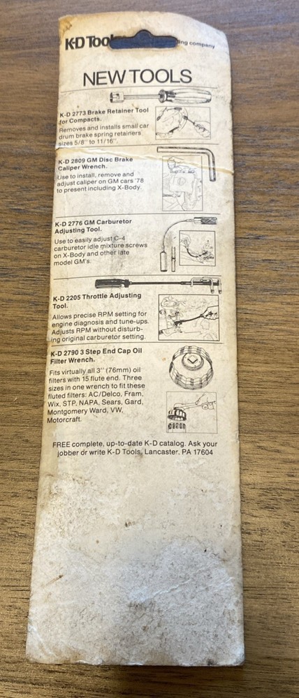 Vintage K-D Tools Small Engine Valve Spring Compressor 2064 USA