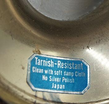 Silver Plate Pedestal Design Sugar Scuttle Japan