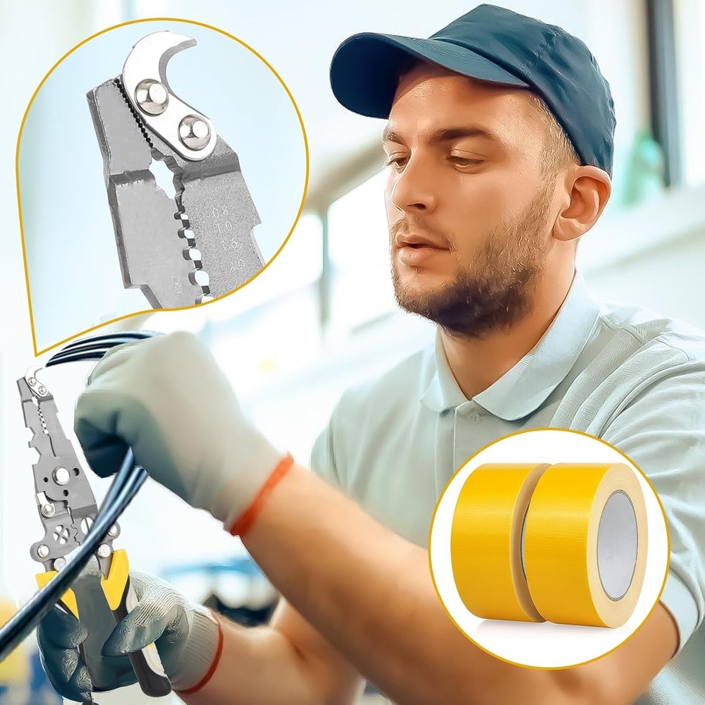 18 in 1 Foldable Wire Stripper 2 pack Pulley Design Multi-Function Crimping P...