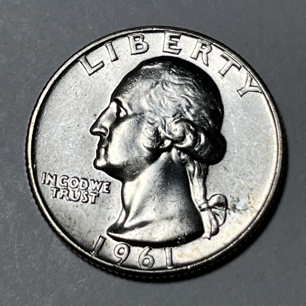 1961 Washington Silver Quarter Errors DDO Uncirculated