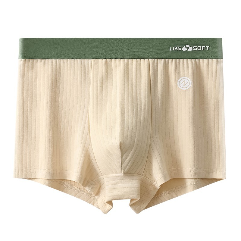 4 PCS Men's Underwear Soft Boxer Briefs Breathable Comfortable Trunks