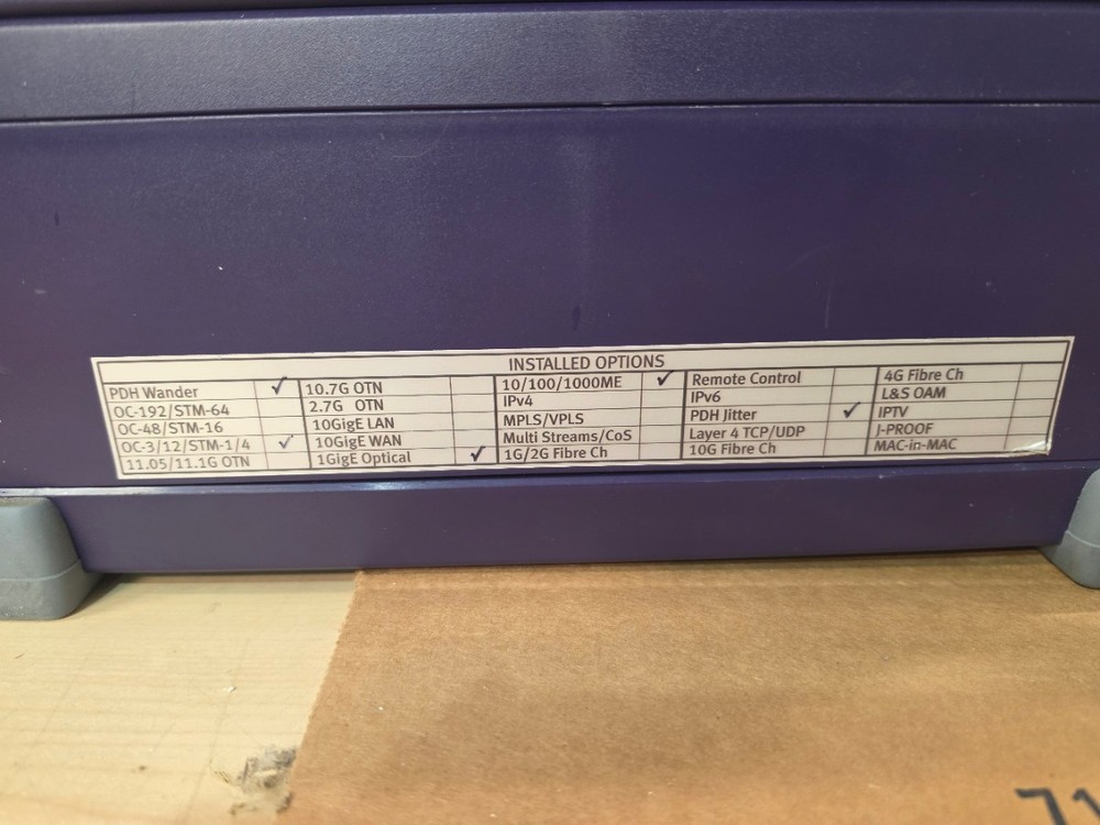 JDSU MTS 8000 with V3 Bert Transport Module