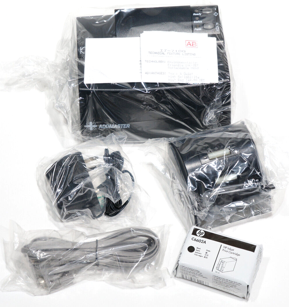 Addmaster IJ-7100-13J Receipt Printer Black and White Bank Validation