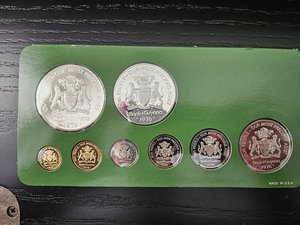 1976 Guyana Silver Proof Set