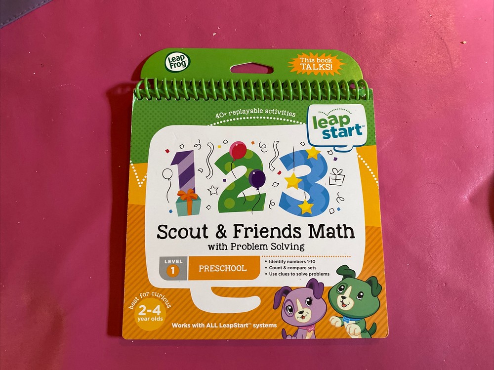NEW LeapFrog Leap Start Preschool book — SCOUT & FRIENDS MATH PROBLEM SOLVING