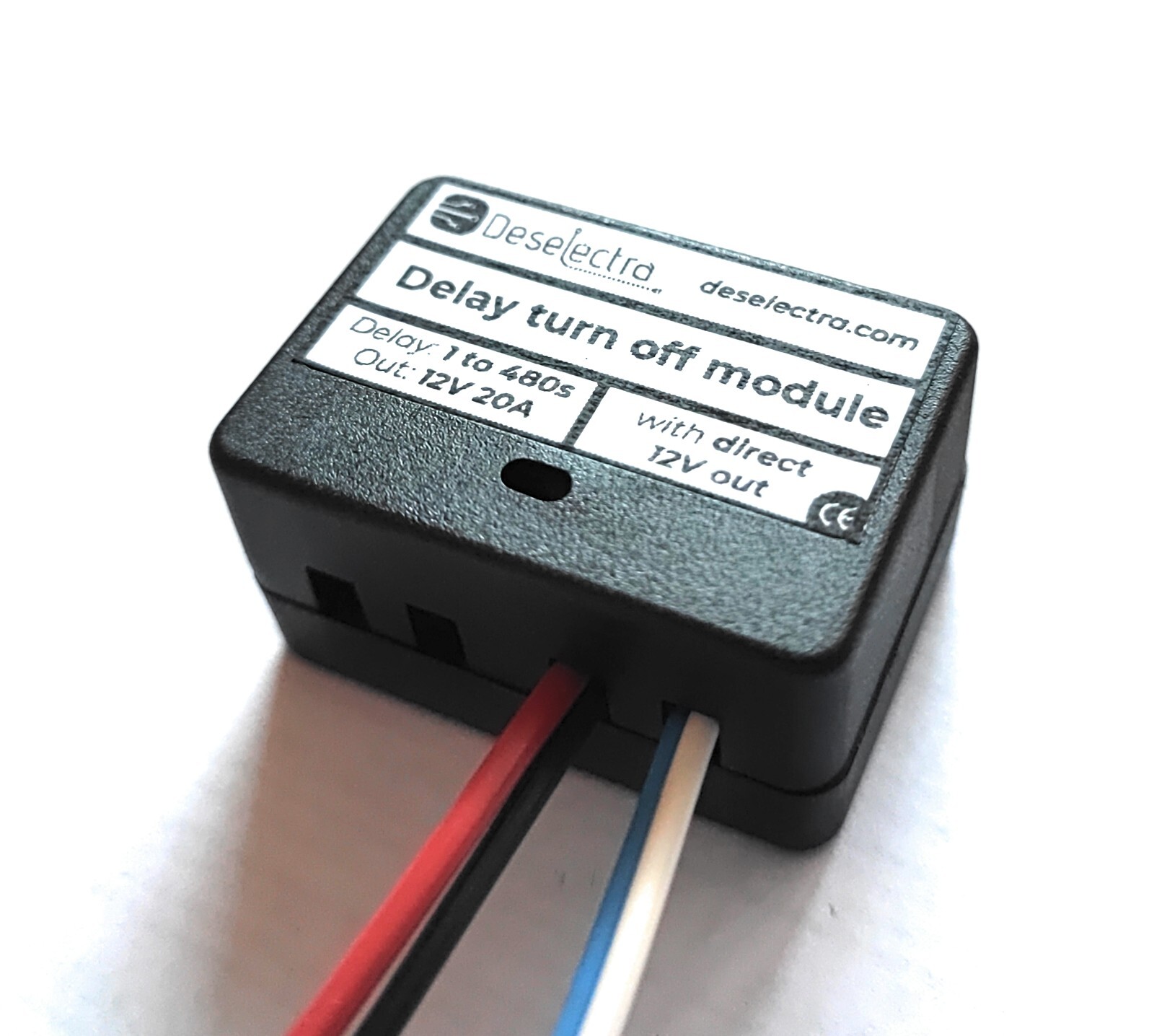 Car direct 12V out car timer switch time relay 1-480 sec kit delay off box 20A