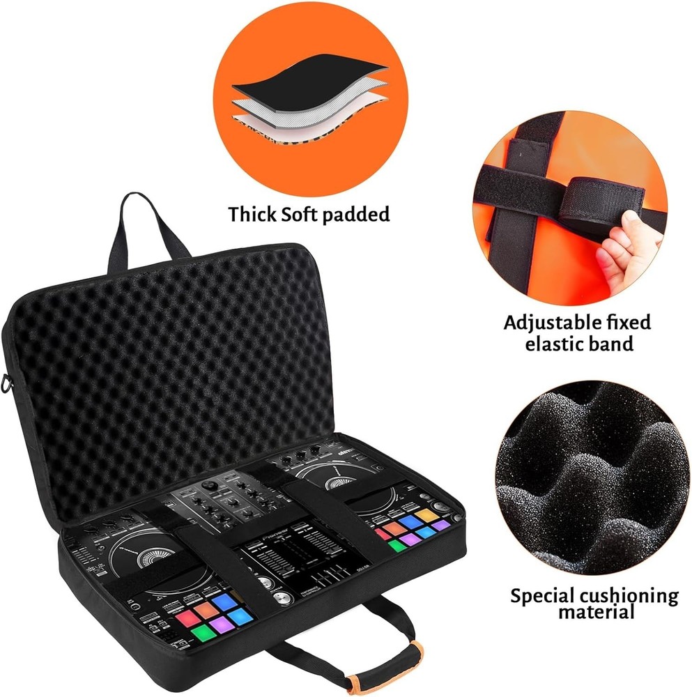 DJ Controller Case for DDJ-/ 200/400/SR2/ Numark Party Mix 2/Mixtrack Platinu...