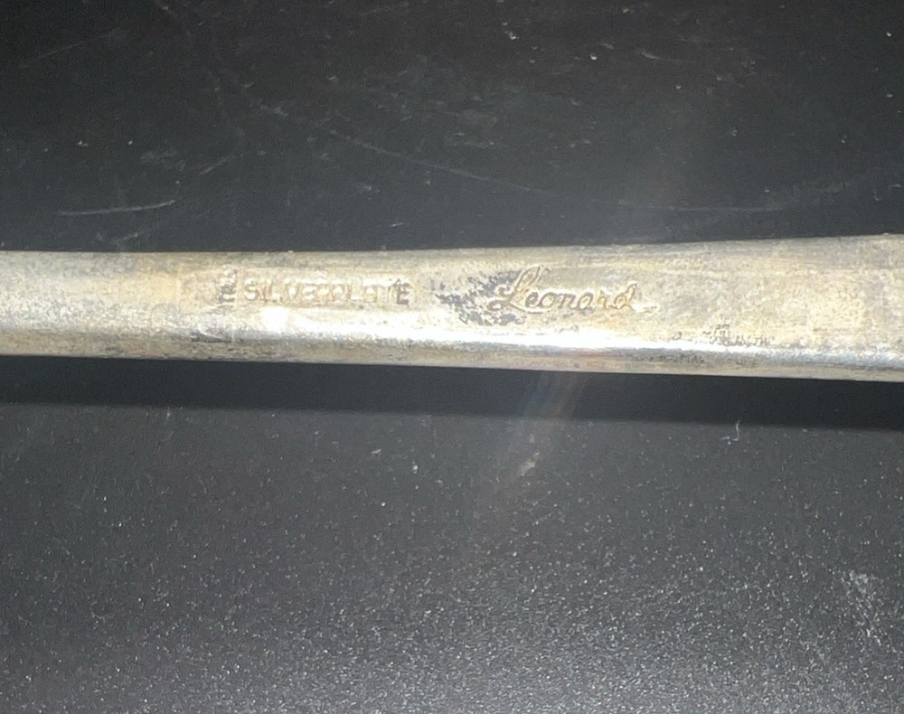 Vintage 10” Leonard Silverplate Candle Snuffer Made In Italy