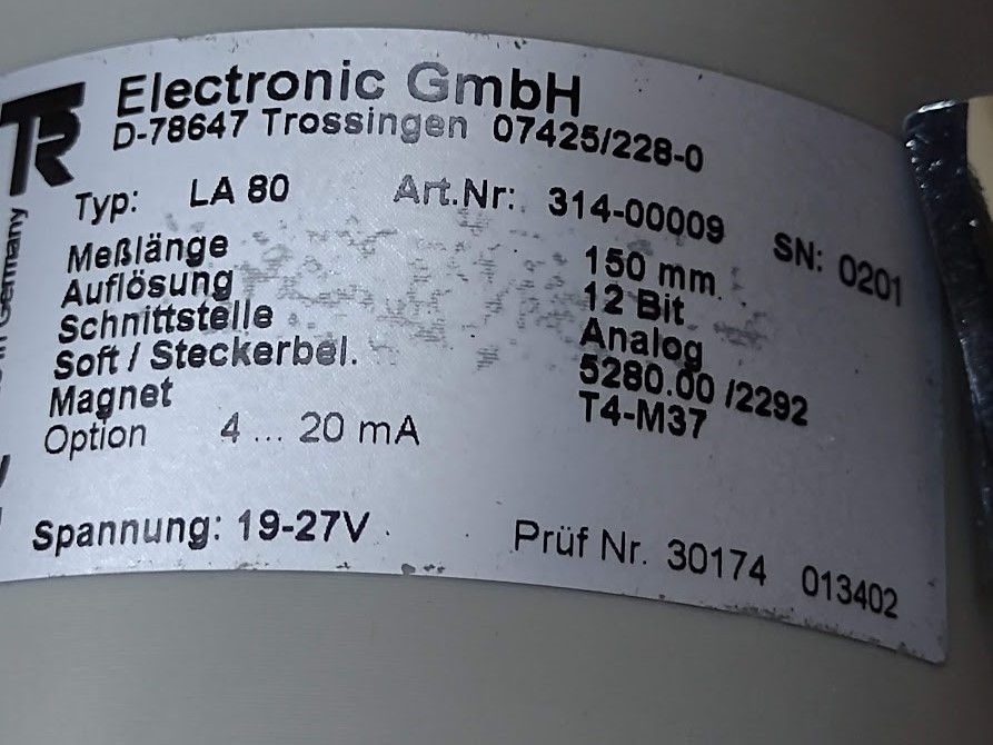 TR Electronic GmbH LA80 Absolute Linear Encoder LA-80-150-A