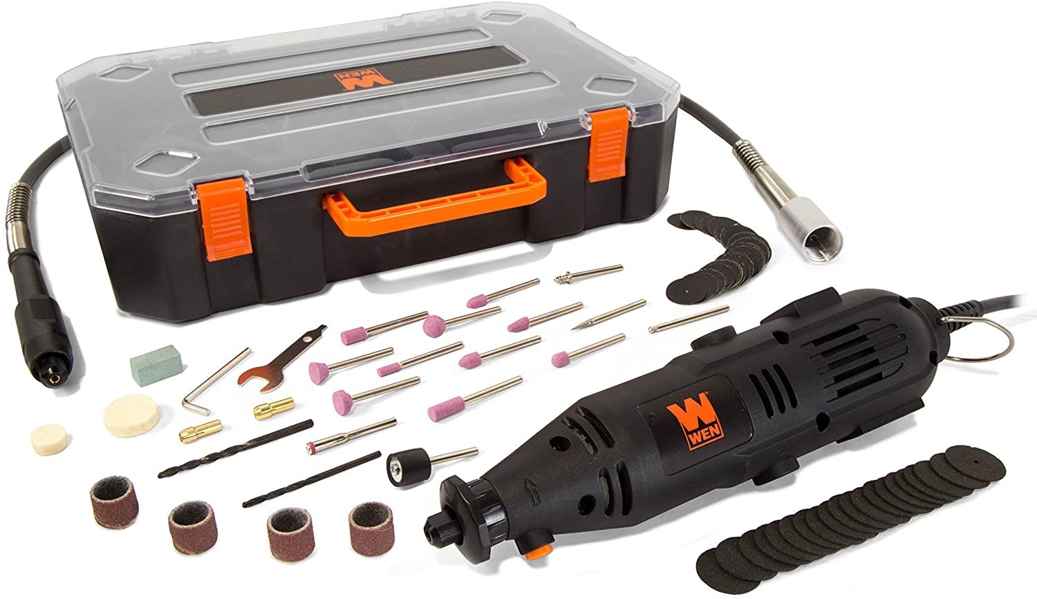 Rotary Tool Kit 100+ Pieces Accessories Dremel Set Variable Speed w/ Flex Shaft