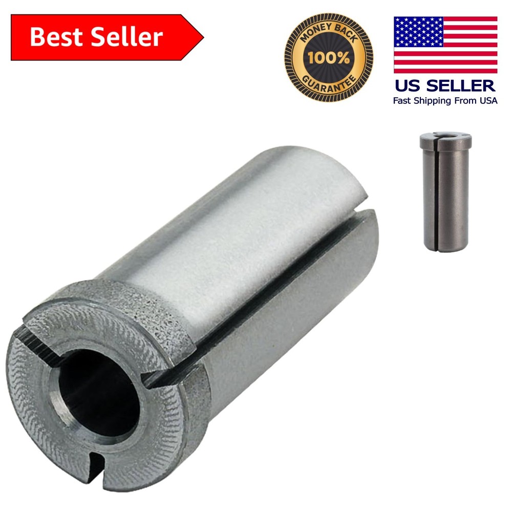 Versatile Router Collet: 1/4" Inside Diameter, 1/2" Outside for Efficient Cuts