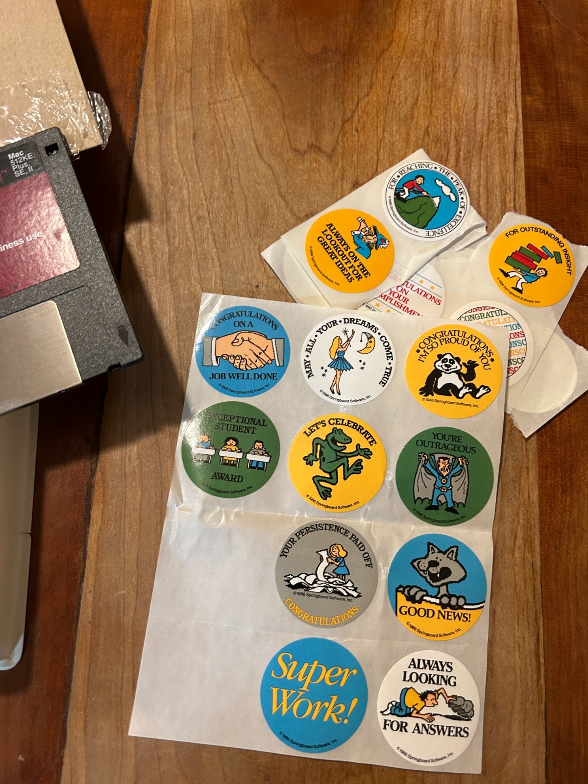 Vintage Certificate Maker 3.5” Floppy for Macs