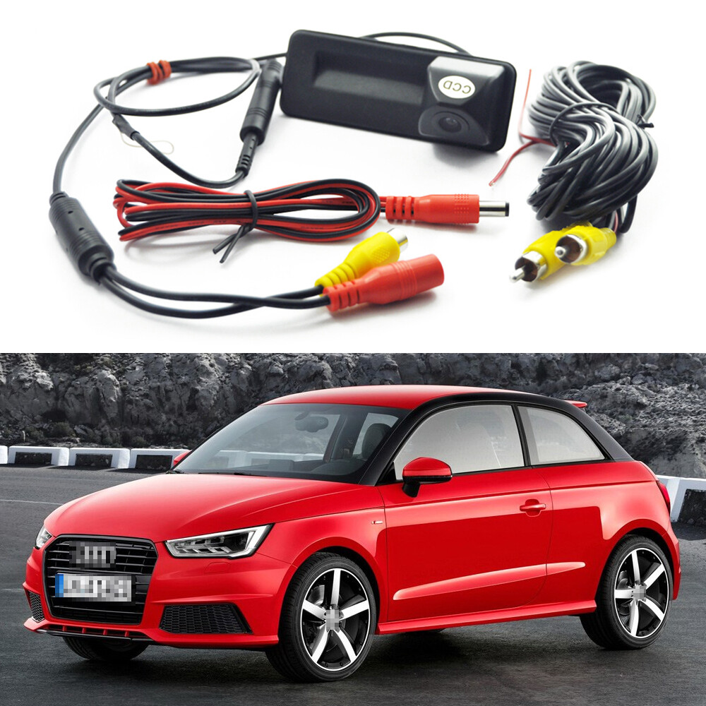 Car Trunk Handle + CCD Rear View Camera Backup Parking for 2011-2018 Audi A1