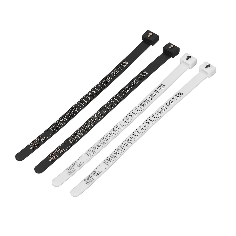 10 Pcs Ring Sizer Accurate Clear Printing Lightweight Portable Finger Ring Sizer