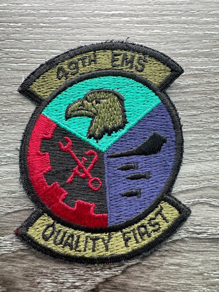 USAF 49th EMS Equipment Maintenance Squadron Subdued Patch