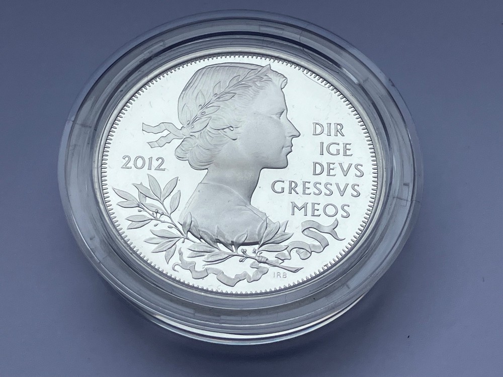 2012 Silver Proof Diamond Jubilee Five Pound Coin