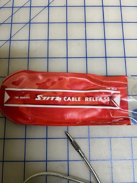 Vintage Top Quality Stitz Threaded Cable Release