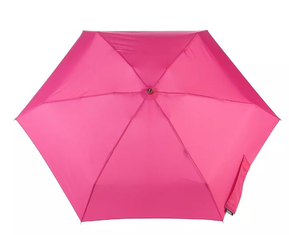 totes Classics Micro Manual Compact Umbrella, Magenta - New!