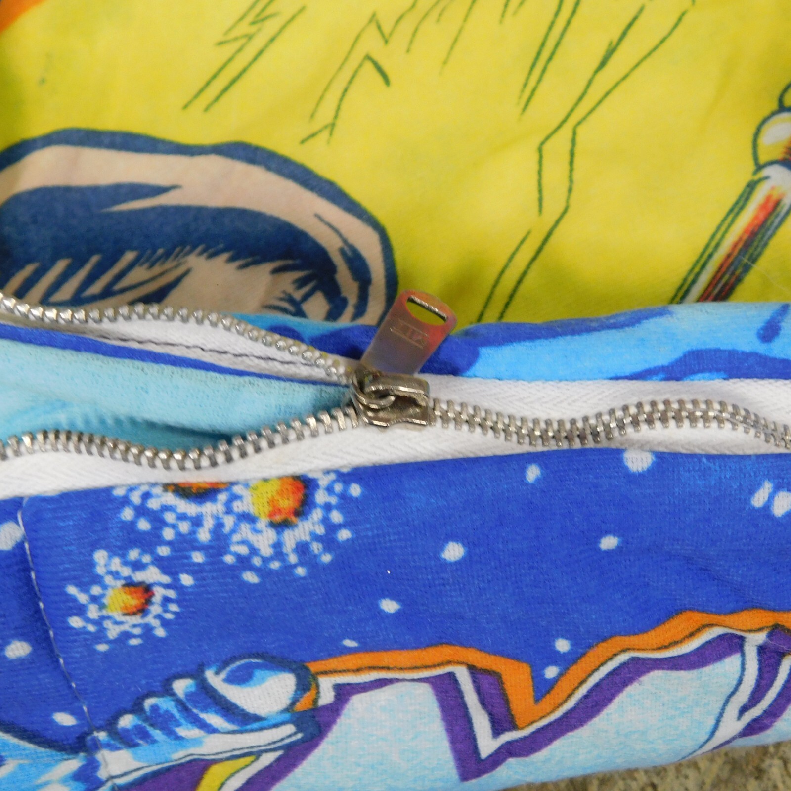 Vintage 80s Masters of the Universe He-Man Skeletor Sleeping Bag #8758