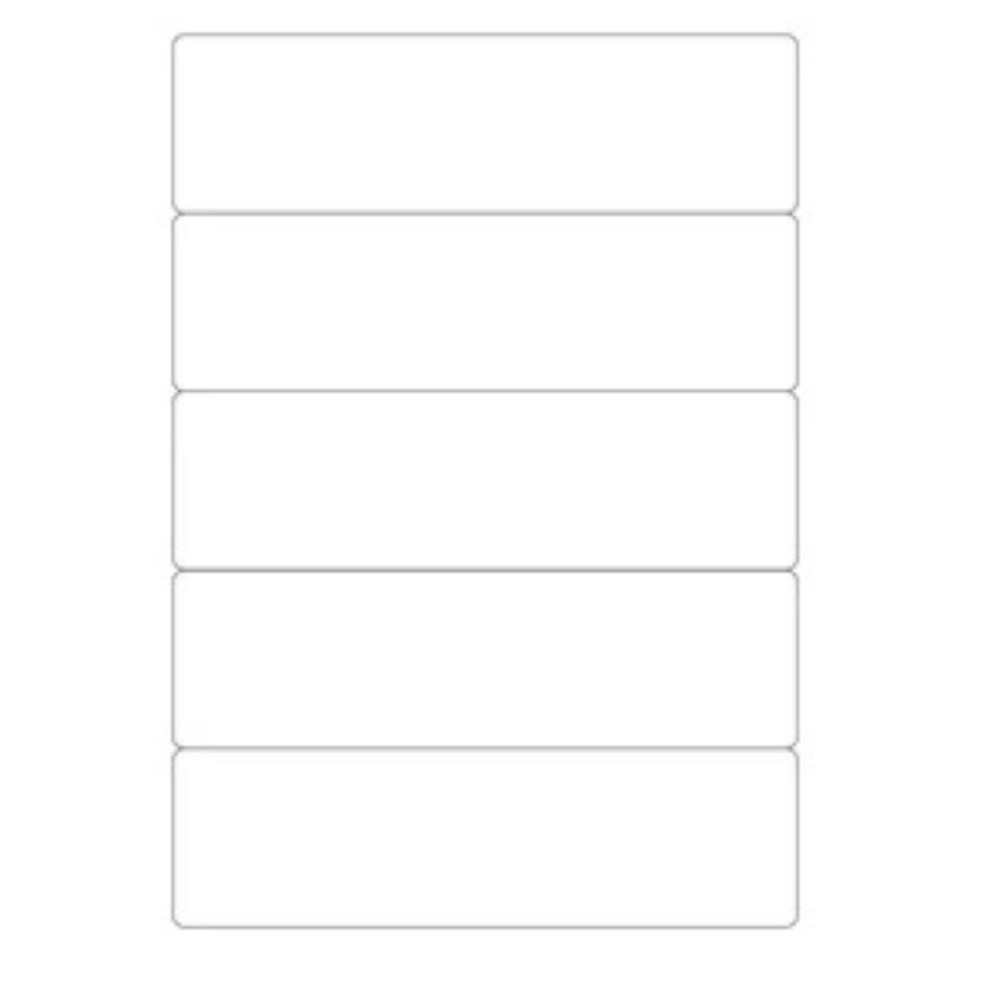 1" x 4.24"Self Adhesive Labels: 25 Pack