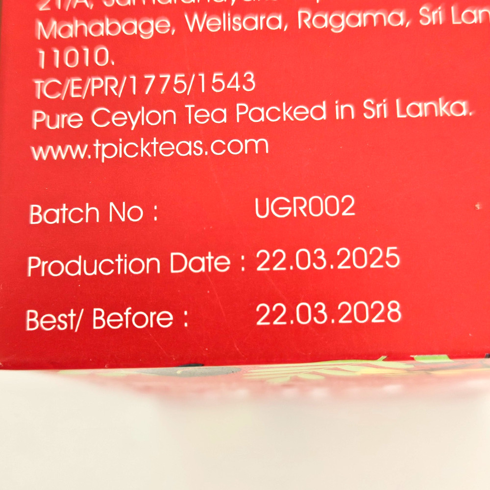 T-Pick Green Tea Raspberry Flavored Ceylon 2 Boxes 40 Sachets BB 3/22/28