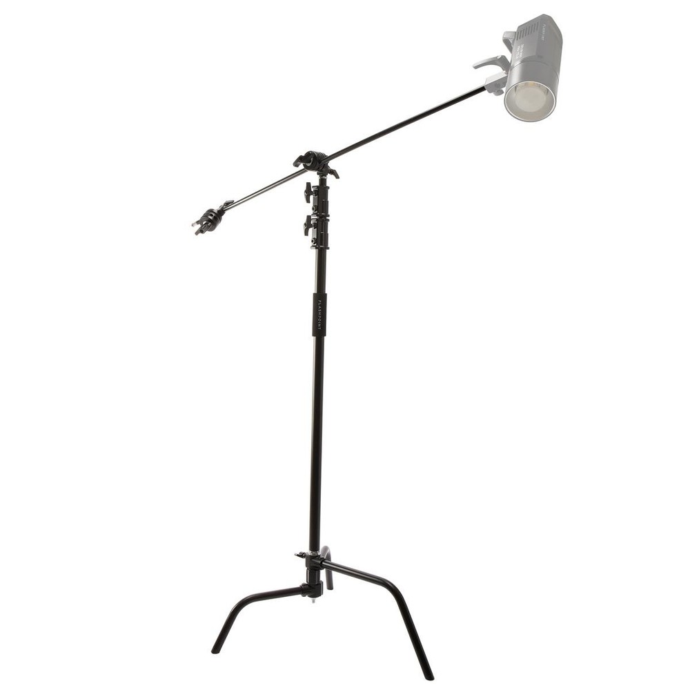 Flashpoint 10.5' C Light Stand on Turtle Base Kit with Two Tier Spring Loaded Ri