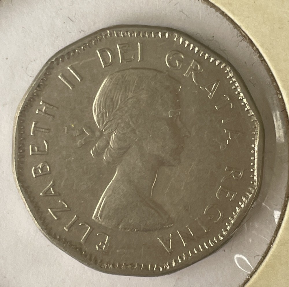 1957 CANADA 5 CENTS Coin T265
