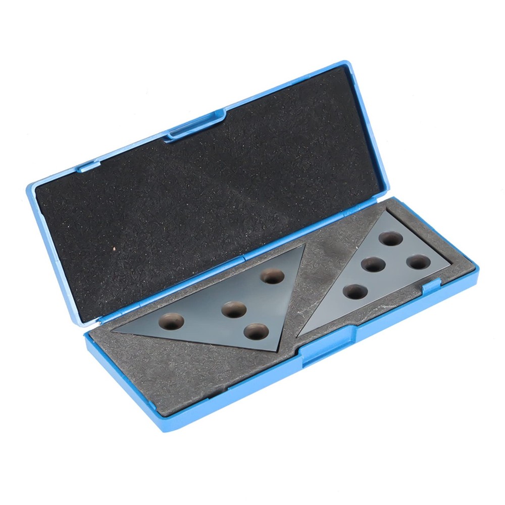 Solid Angle Plate Set Industrial Tools 2 Pcs Triangle Angle Block 30-60-90 De...