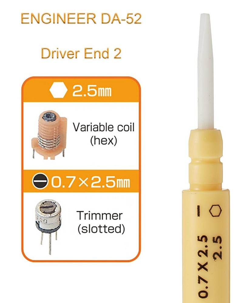 Ceramic Alignment SCREWDRIVER Trim Pot Trimmer Driver / adjuster ENGINEER DA-52