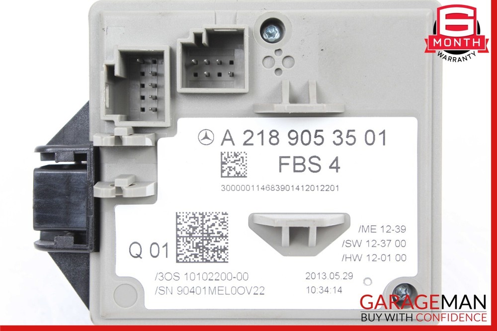 14-16 Mercedes W212 E350 E400 Ignition Switch Control Module Start Stop Button