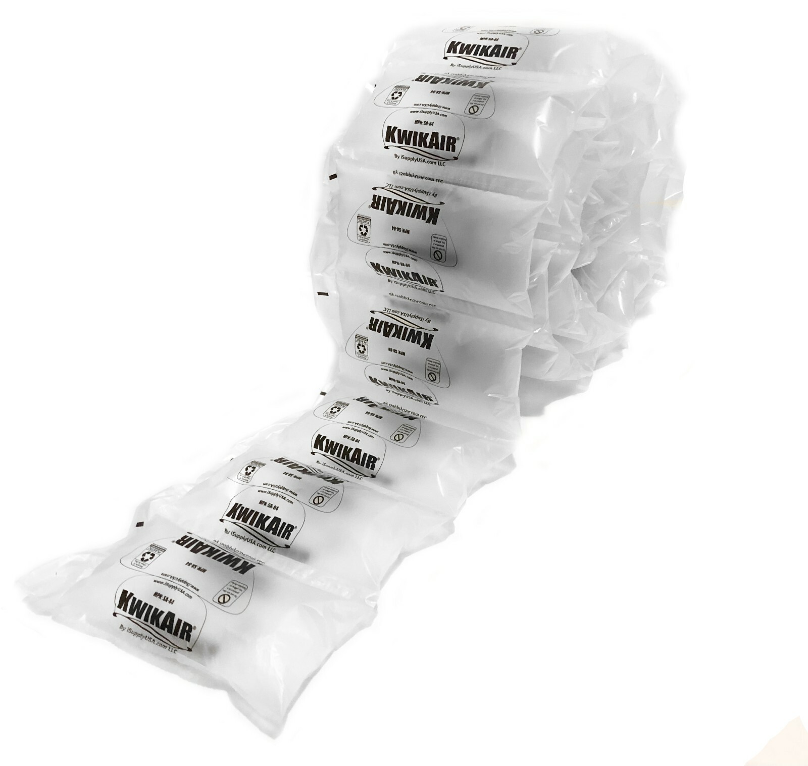 4x8 Air Pillows 342 COUNT 40 GAL Void Fill Packaging Shipping Packing Bubble