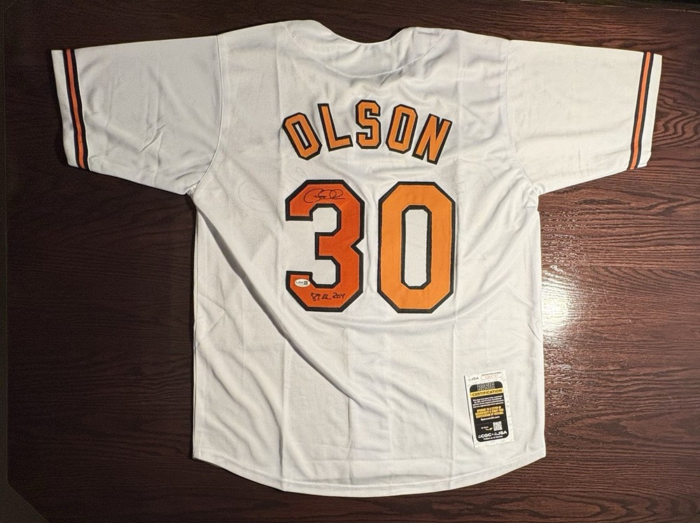 Baltimore Orioles, Gregg Olsen, Signed Custom Jersey, JSA Authentication