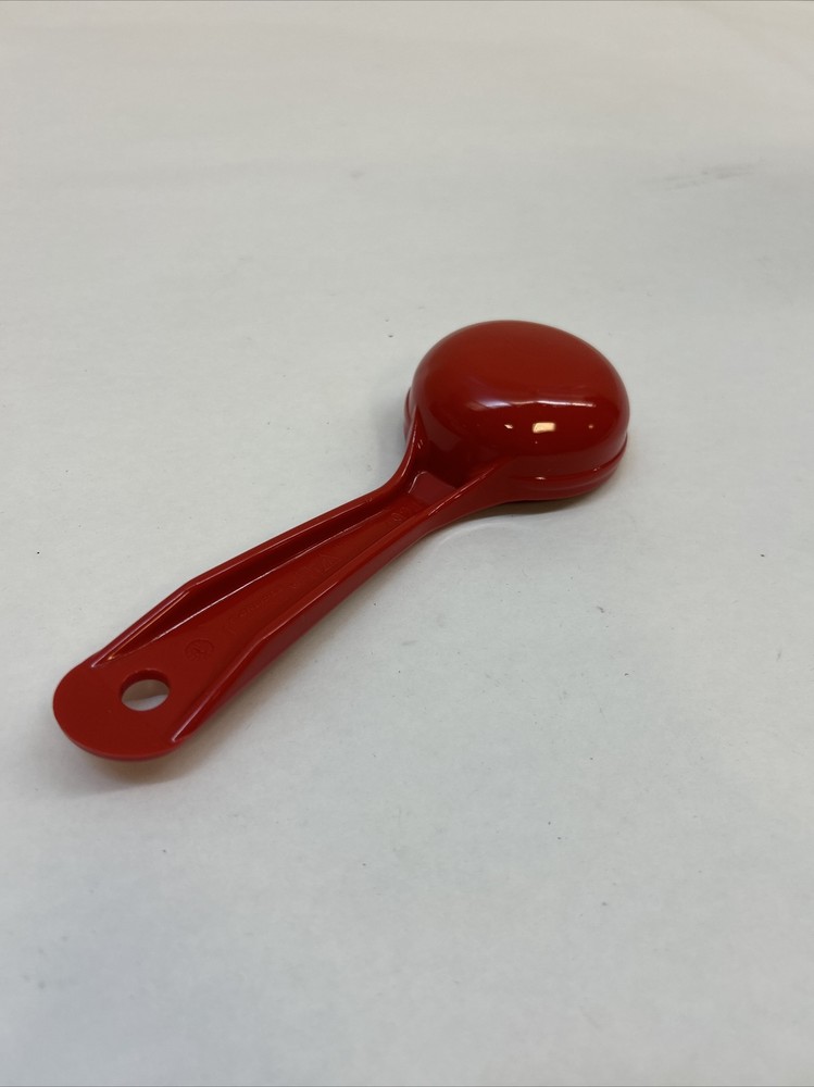 Measure Miser Solid Measuring Spoon with Short Handle, 2 Ounces, Red