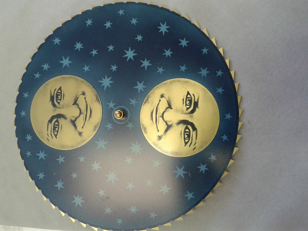 Hermle-Kieninger Grandfather clock dial  moon disk