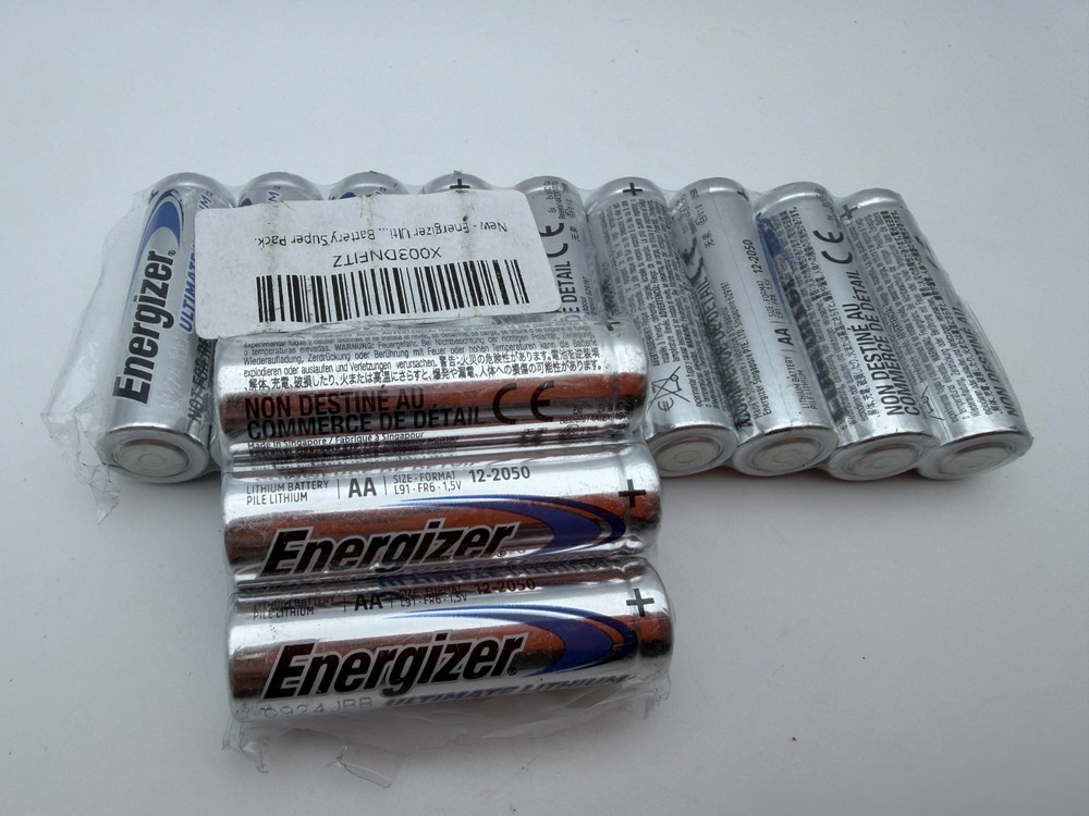 [12-PACK] ENERGIZER AA ULTIMATE LITHIUM BATTERIES - [EXP RANGE: 2039-2050]
