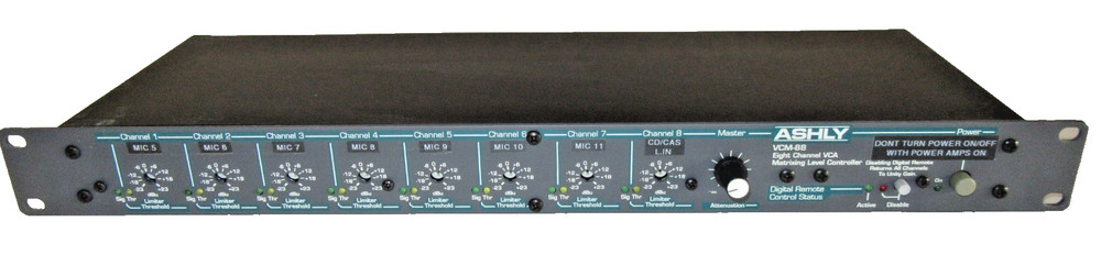 Ashly VCM-88, 8-Channel VCA Matrixing Level Controller - USED