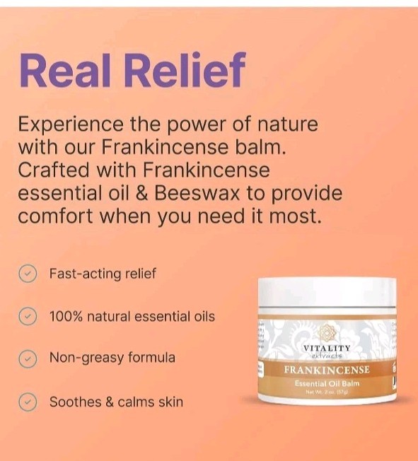 Vitality Extracts FRANKINCENSE - 2 oz / 57g - Essential Oil BALM - New & Sealed