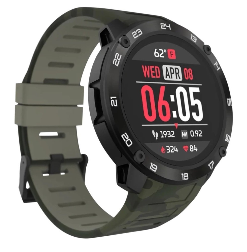 iTouch Explorer 3 Smartwatch Green Camo Band With Case