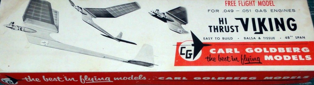 Goldberg's VIKING HI-THRUST PLAN + BUILDING ARTICLE for 1/2A FF Model Airplane