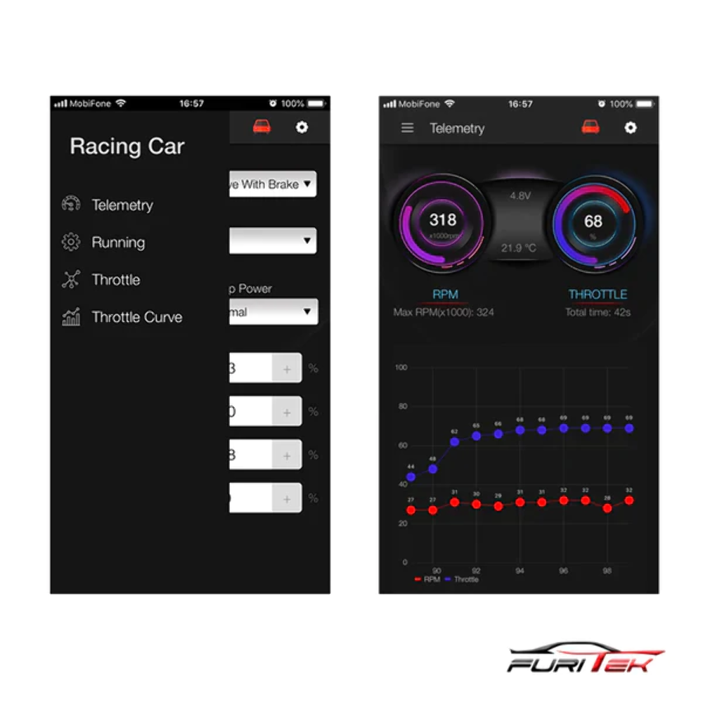 FURITEK BLUETOOTH MODULE FOR MOMENTUM/LIZARD ESC AND MAIN BOARDS