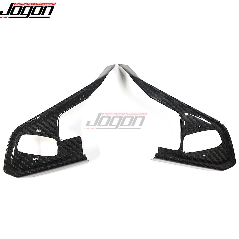 Carbon Interior 3-Button Steering Wheel Button Cover For C8 Corvette 2LT 3LT 20+