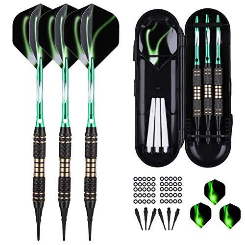 Soft tip Darts Set 18 Gram - Professional Darts Plastic Tip  Assorted Colors