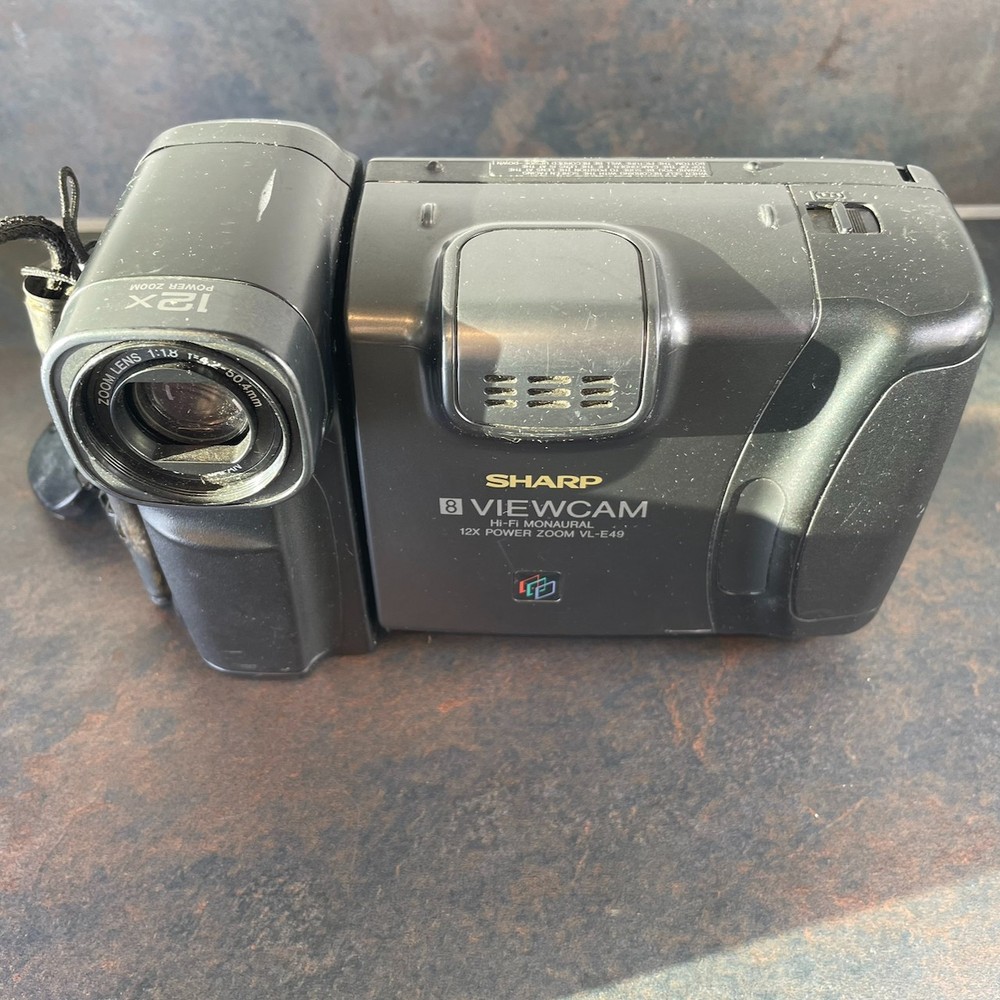 Sharp Viewcam VL-E49 Video Camcorder Camera, No Battery Or Charger Untested
