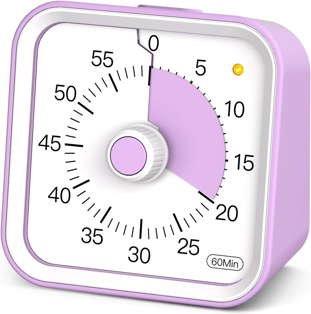 Visual Timer for Kids with Pause Function, 60 Minute Countdown Timer for Kids De