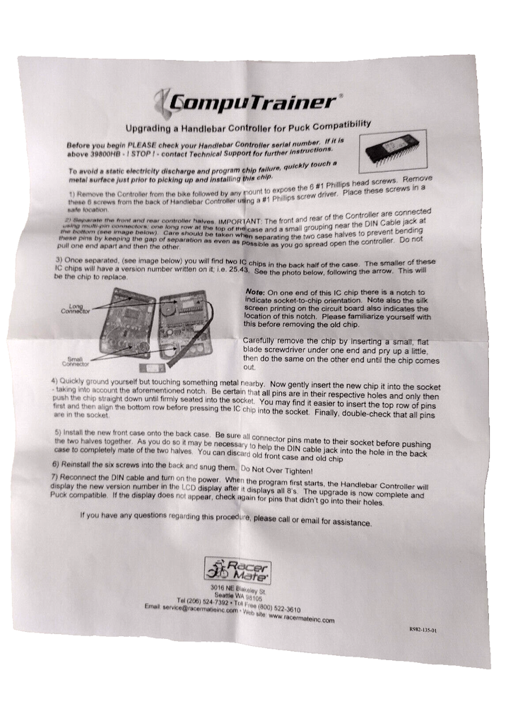 Computrainer Upgrade Handlebar Controller