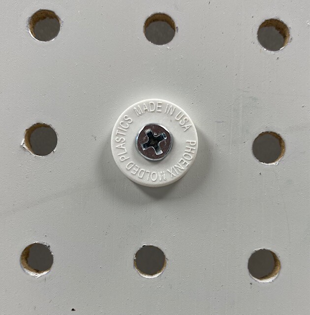4 pack. PEG BOARD MOUNTING POSTS