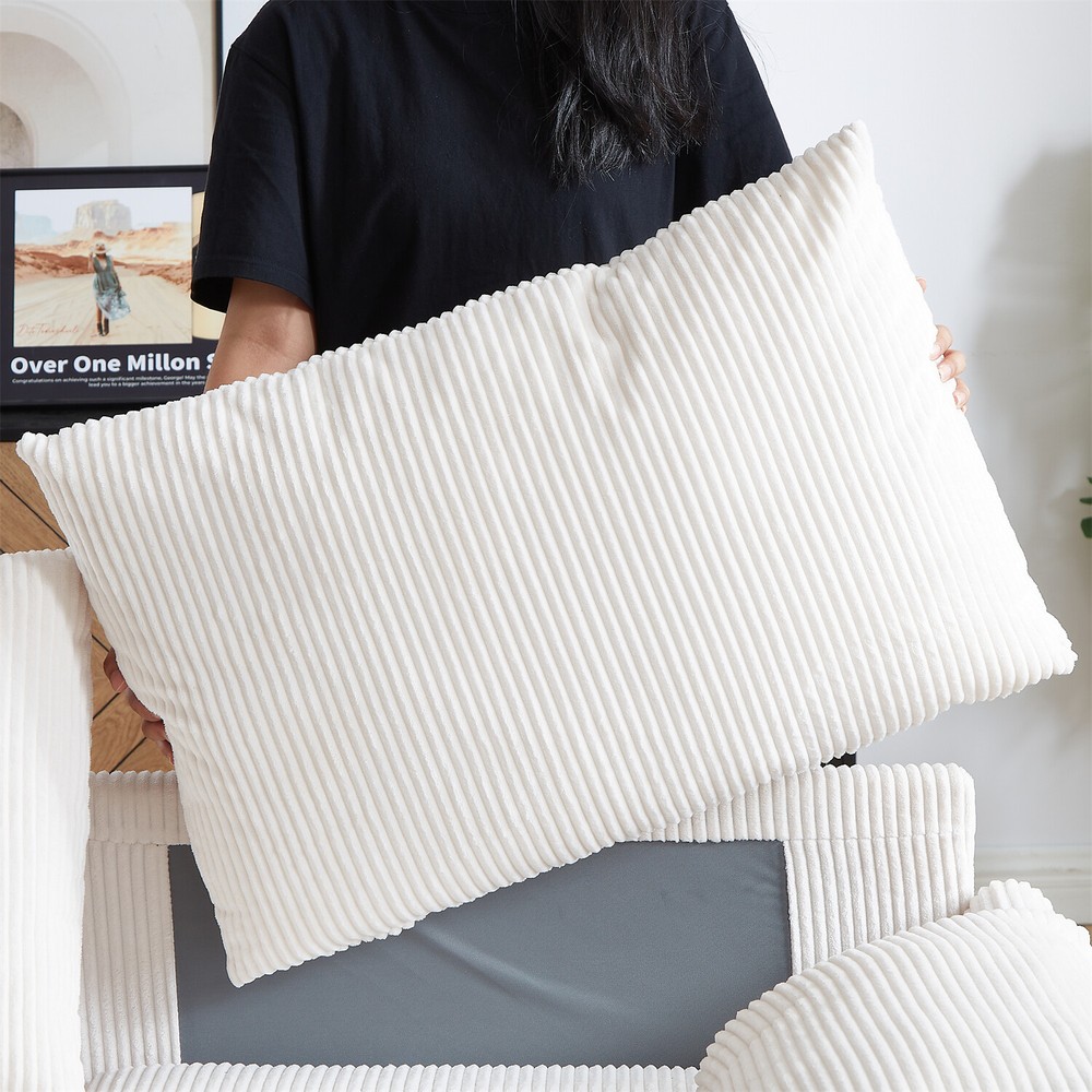 Convertible Sleeper Sofa Bed Loveseat Sofa with Pull-Out Bed & 2 Pillows