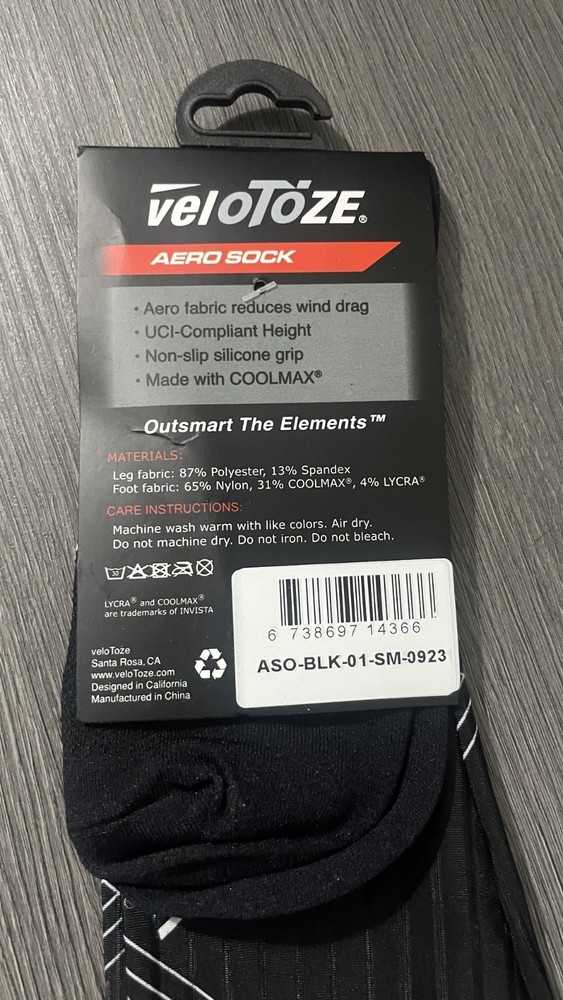 Velotoze Aero Sock