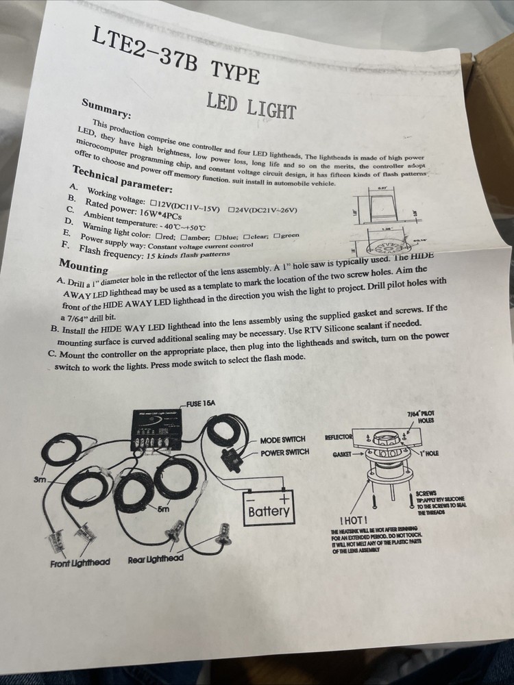 speedtech lights LTE-37B/LED