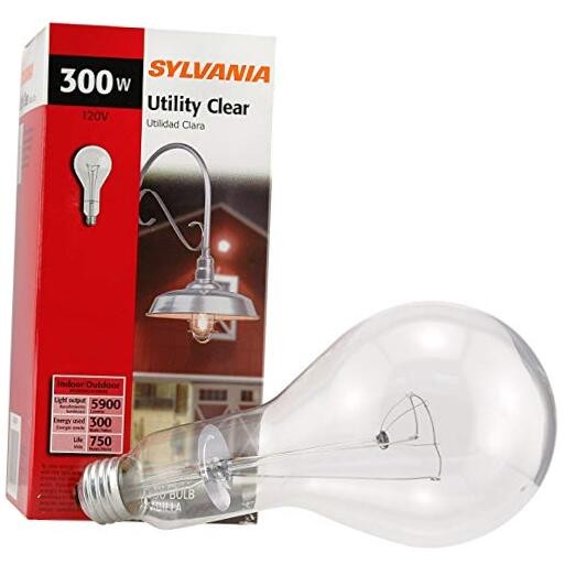 15740 300-Watt Incandescent, 5870 Lumens, E26 Medium Base, PS30 Shape